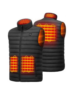 Chaleco Calefactable Bellaciao 5V USB Unisex Negro Grande