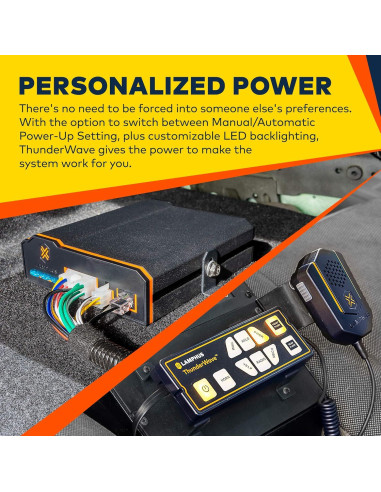 Amplificador de Sirena ThunderWave 150W con Control Remoto