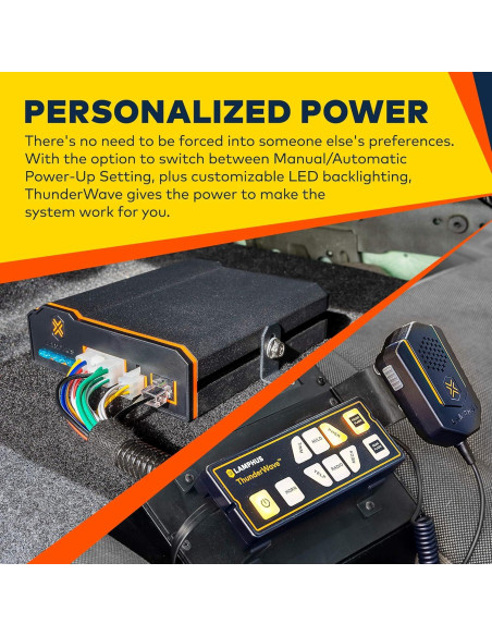 Amplificador de Sirena ThunderWave 150W con Control Remoto