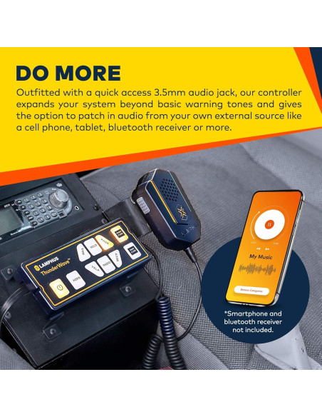 Amplificador de Sirena ThunderWave 150W con Control Remoto