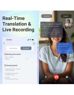 Gafas Inteligentes AI More than Lens con Bluetooth 5.4 2
