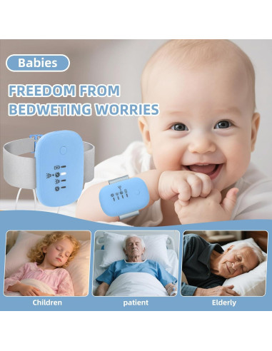 Alarma de Enuresis Infantil QCBF con Vibración y Sonido Fuerte