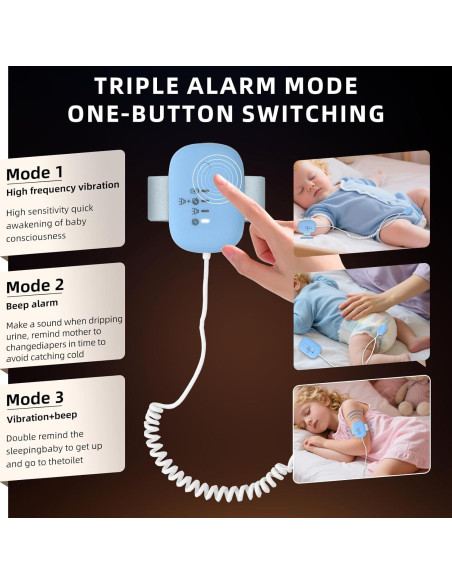 Alarma de Enuresis Infantil QCBF con Vibración y Sonido Fuerte