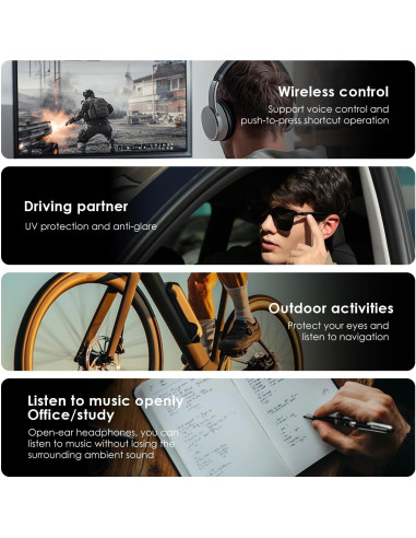 Gafas Inteligentes GetD GD04 Bluetooth 5.4 con Audio HiFi