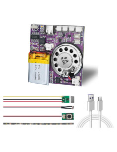 Módulo de Sonido Grabable XLW ZS-3001-1P-CH 16MB Luz LED