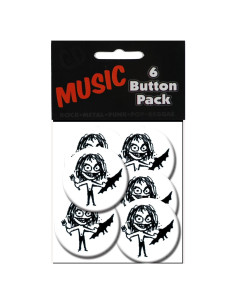 Botones Ozzy Osbourne Murciélago C&D Visionary 6-Pieza