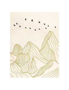 Póster Atardecer en las Montañas II Sayaka Miko 30x22 cm