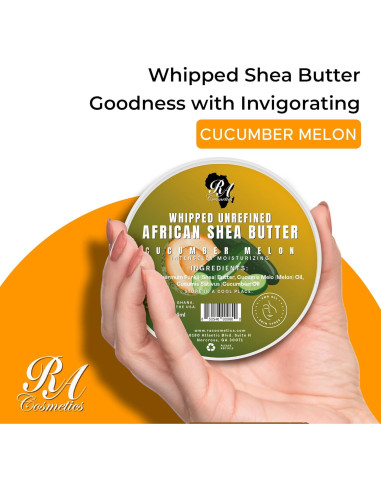 Manteca de Karité Batida RA 170g - Hidratante Natural con Pepino y Melón