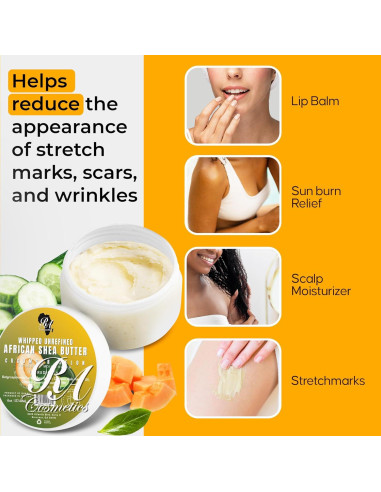 Manteca de Karité Batida RA 170g - Hidratante Natural con Pepino y Melón