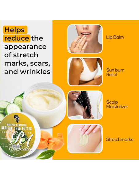 Manteca de Karité Batida RA 170g - Hidratante Natural con Pepino y Melón