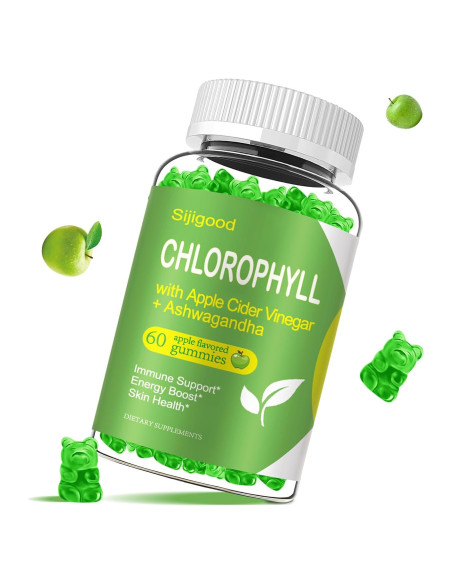 Gomitas de Clorofila Sijigood 60 Unidades Sabor Manzana