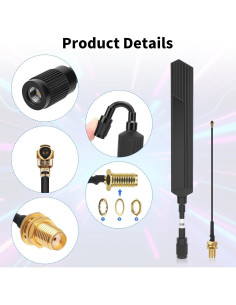 Antena LoRa Meshtastic 915MHz 10dBi Impermeable 20cm SMA Macho 2