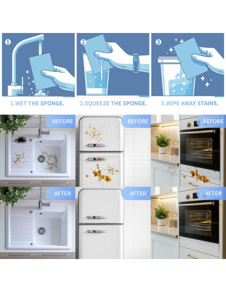 Hojas de Borrador Mágico SUPERASER 50 P - Esponja Melamina