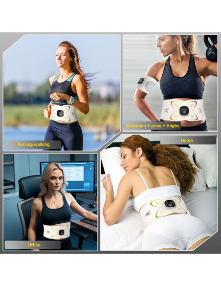 Cinturón Estimulador Abdominal EMS Calor - OSTO AST-302