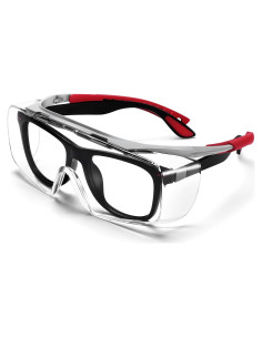 Gafas de Seguridad sobre Gafas Lente Clara TR90 Ajustables