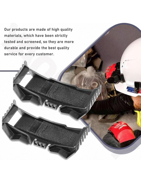 Soporte de lámpara frontal para casco YAQINGMY MKQQ-KOU - 2 unidades