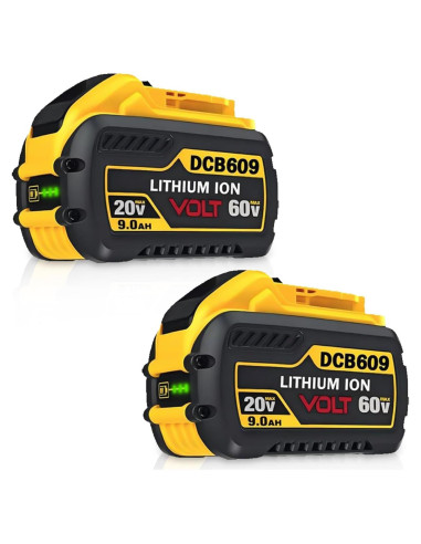 Batería DeWalt 60V 9.0Ah DCB606 DCB609 DCB612 - 2 Paquetes
