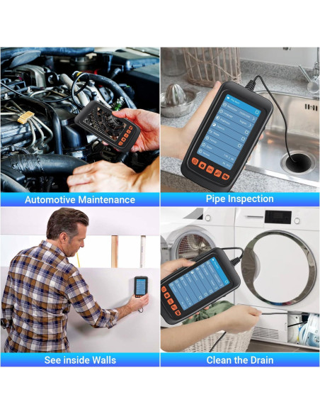 Cámara Endoscópica DTVSUBS JR101 1080P 4.3" con Luz y 5m