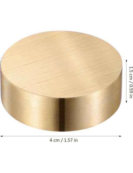 Peso de Papel Dorado NUOBESTY 5 Pcs 4x4 cm para Escritorio