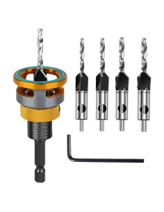 Juego de Brocas Avellanadas 4PCS WildBossy HCS Ajustable