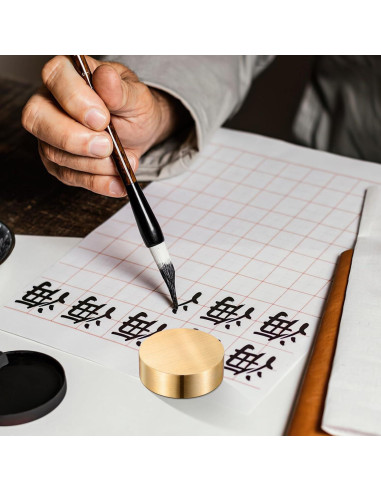 Peso de Papel Dorado NUOBESTY 5 Pcs 4x4 cm para Escritorio