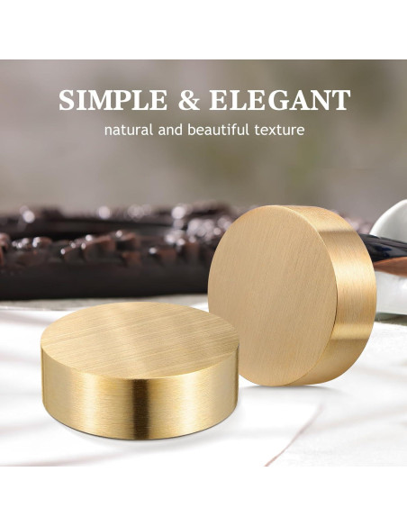 Peso de Papel Dorado NUOBESTY 5 Pcs 4x4 cm para Escritorio