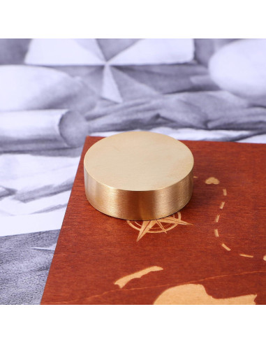 Peso de Papel Dorado NUOBESTY 5 Pcs 4x4 cm para Escritorio