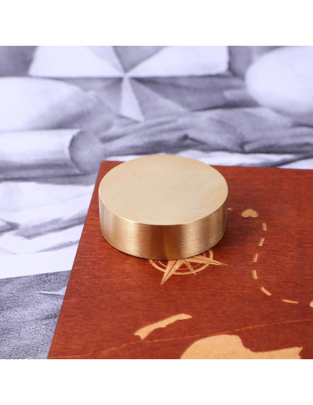 Peso de Papel Dorado NUOBESTY 5 Pcs 4x4 cm para Escritorio