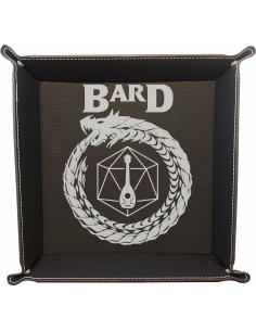 Bandeja de Dados D&D PrecisionNC Cuero Sintético Negro 32.7cm 2