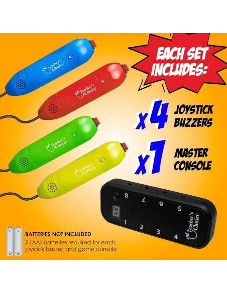 Sistema de Juego Teacher's Choice con Buzzer y Joystick