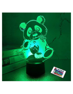 Lámpara Nocturna 3D Panda FULLOSUN con Control Remoto 16 Colores