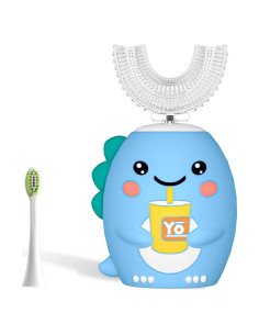 Cepillo de dientes eléctrico infantil Yeklike, IPX7, 360 dinosaurio