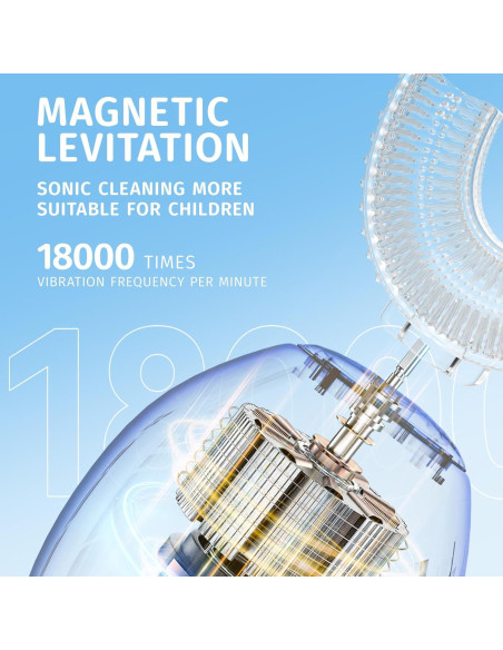 Cepillo de dientes eléctrico infantil Yeklike, IPX7, 360 dinosaurio
