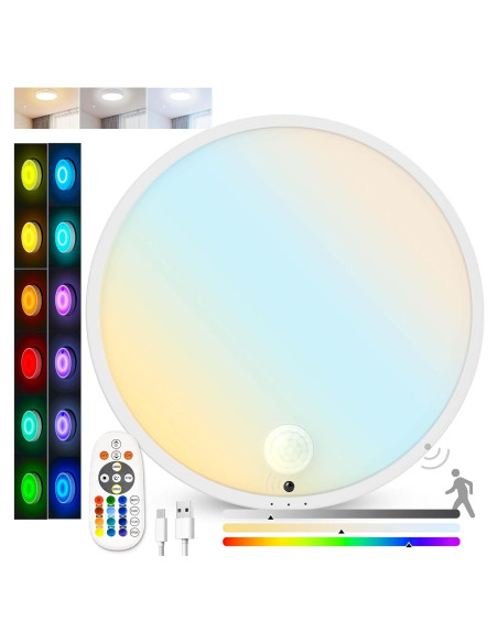 Luz de Techo LED Molrebe ZY-1456-US con Sensor de Movimiento