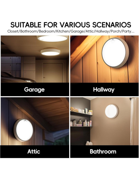 Luz de Techo LED Molrebe ZY-1456-US con Sensor de Movimiento