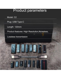 Cable DAC/OTG Tipo C okcsc C2 para Auriculares - 12 cm 2