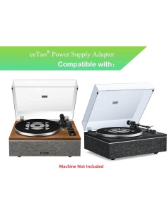 Adaptador 12V eeTao para Reproductor Vinilo Qlearsoul ONE-S 2