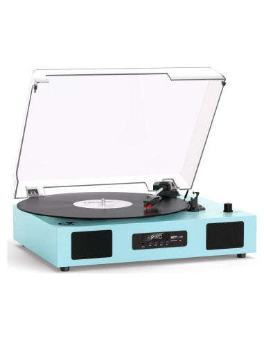 Reproductor de Vinilo Bluetooth DANFI AUDIO SON1-TE-2017BU 3 Velocidades