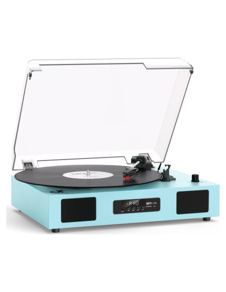 Reproductor de Vinilo Bluetooth DANFI AUDIO SON1-TE-2017BU 3 Velocidades