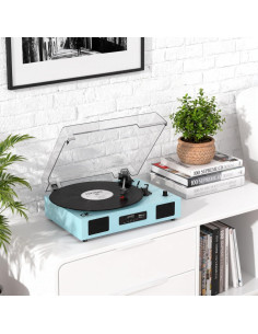 Reproductor de Vinilo Bluetooth DANFI AUDIO SON1-TE-2017BU 3 Velocidades 2