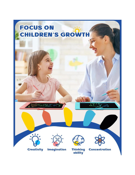 Bravokids Tableta de Escritura LCD 10" Azul para Niños