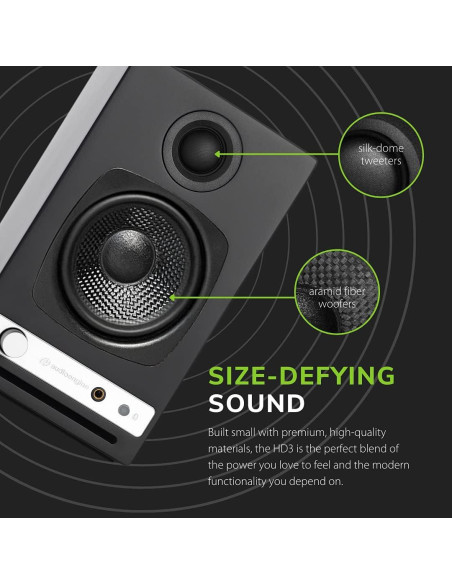 Altavoces de Escritorio Inalámbricos Audioengine A2-HD 6.99cm