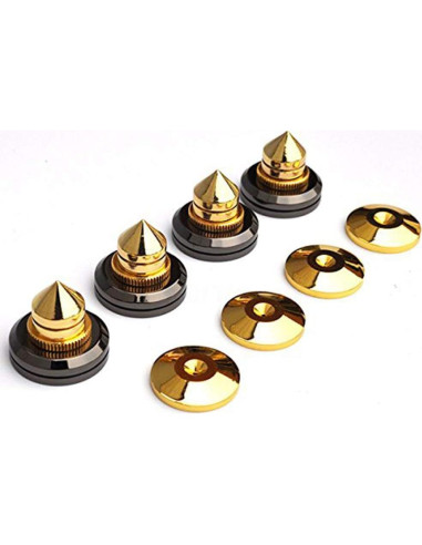 Soporte de Altavoz Trolleyshop 4 Picos Dorados Ajustables