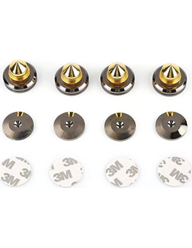 Soporte de Altavoz Trolleyshop 4 Picos Dorados Ajustables