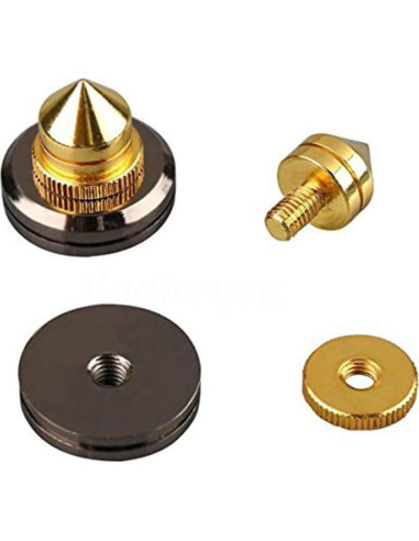 Soporte de Altavoz Trolleyshop 4 Picos Dorados Ajustables