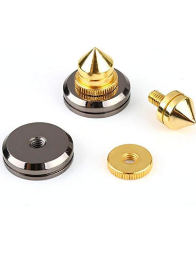 Soporte de Altavoz Trolleyshop 4 Picos Dorados Ajustables