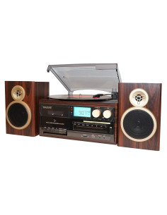 Reproductor de Vinilo Boytone BT-28SPM Bluetooth con Radio AM/FM