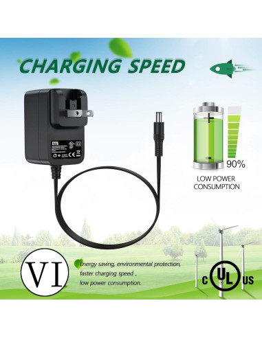 Adaptador de CA FITE ON para Tocadiscos Audio-Technica AT-LP60XBT