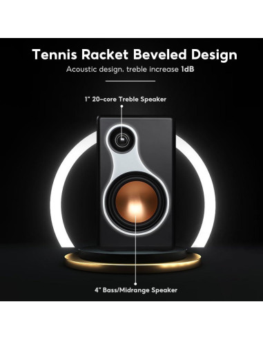 Altavoces Activos AIYIMA S500 4" Bluetooth 5.0 RCA Subwoofer