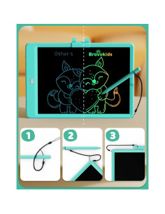 Bravokids Tableta de Escritura LCD 25.4 cm Verde para Niños 2